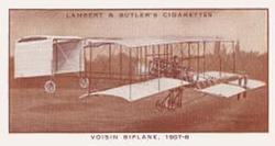1933 Lambert & Butler A History of Aviation (Brown Fronts) #11 Voisin Biplane, 1907-8 Front