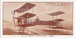 1933 Lambert & Butler A History of Aviation (Brown Fronts) #13 A.V. Roe’s Triplane, 1909 Front