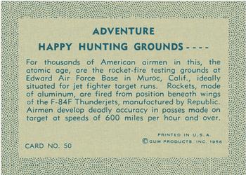 1956 Gum Inc. Adventure (R749) #50 Happy Hunting Grounds .... Back