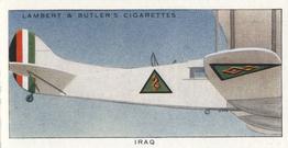 1937 Lambert & Butler's Aeroplane Markings #24 Iraq Front