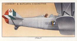 1937 Lambert & Butler's Aeroplane Markings #27 Italy Front