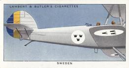1937 Lambert & Butler's Aeroplane Markings #41 Sweden Front