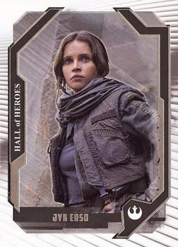 2017 Topps Star Wars Masterwork - Hall of Heroes #HH-7 Jyn Erso Front