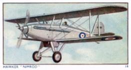 1936 Amalgamated Press Aeroplanes & Carriers (ZB7-0) #14 Hawker “Nimrod” Front