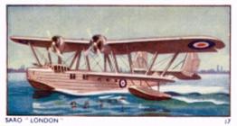 1936 Amalgamated Press Aeroplanes & Carriers (ZB7-0) #17 Saro “London” Front