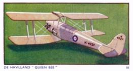 1936 Amalgamated Press Aeroplanes & Carriers (ZB7-0) #18 De Havilland “Queen Bee” Front