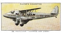 1990 Imperial Tobacco Ltd. 1935 Player's Aeroplanes (Civil) (Reprint) #10 De Havilland “Express Air Liner” (Great Britain) Front