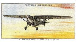 1990 Imperial Tobacco Ltd. 1935 Player's Aeroplanes (Civil) (Reprint) #13 De Havilland “Leopard Moth” (Great Britain) Front