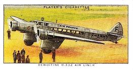 1990 Imperial Tobacco Ltd. 1935 Player's Aeroplanes (Civil) (Reprint) #26 Dewoitine D-332 Air Liner (France) Front