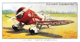 1990 Imperial Tobacco Ltd. 1935 Player's Aeroplanes (Civil) (Reprint) #34 Gee Bee “Super Sportster” (USA) Front