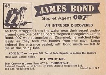 1966 Philadelphia Thunderball James Bond #48 An Intruder Discovered Back
