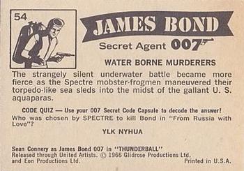 1966 Philadelphia Thunderball James Bond #54 Water Borne Murderers Back