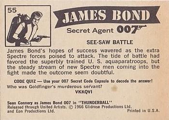 1966 Philadelphia Thunderball James Bond #55 See-Saw Battle Back