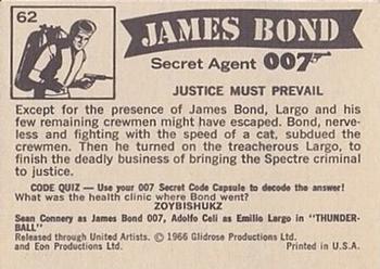 1966 Philadelphia Thunderball James Bond #62 Justice Must Prevail Back