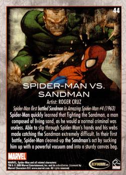2009 Rittenhouse Spider-Man Archives - Foil #44 Spider-Man vs. Sandman Back