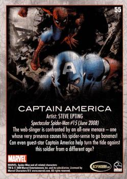 2009 Rittenhouse Spider-Man Archives - Foil #55 Captain America Back