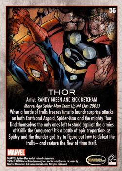 2009 Rittenhouse Spider-Man Archives - Foil #56 Thor Back