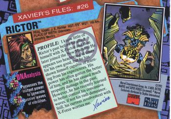 1993 Toy Biz X-Men Series 2 #26 Rictor Back