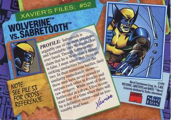 1993 Toy Biz X-Men Series 2 #52 Wolverine Back
