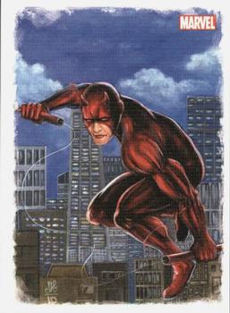 2009 Rittenhouse Spider-Man Archives - Allies Painted Art #A3 Daredevil Front