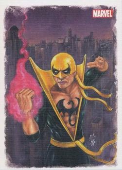 2009 Rittenhouse Spider-Man Archives - Allies Painted Art #A5 Iron Fist Front