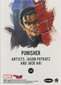 2009 Rittenhouse Spider-Man Archives - Allies Painted Art #A8 Punisher Back