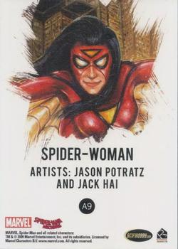 2009 Rittenhouse Spider-Man Archives - Allies Painted Art #A9 Spider-Woman Back