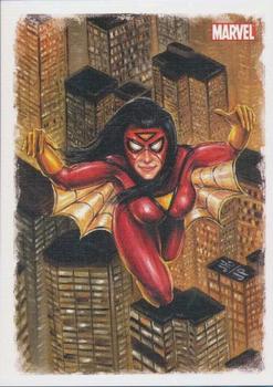 2009 Rittenhouse Spider-Man Archives - Allies Painted Art #A9 Spider-Woman Front