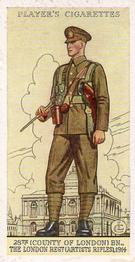1939 Player's Uniforms of the Territorial Army #30 28th (County of London) Bn. The London Regiment (Artists Rifles) 1914 Front