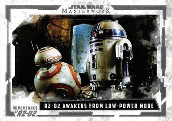 2017 Topps Star Wars Masterwork - Adventures of R2-D2 #AR-10 R2-D2 awakens from low-power mode Front