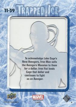 2016 Upper Deck Captain America 75th Anniversary - Trapped Ice #TI-39 Iron Fist Back