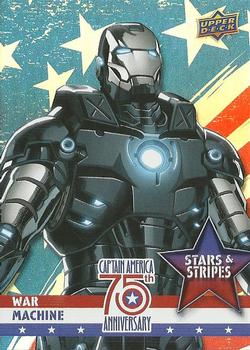 2016 Upper Deck Captain America 75th Anniversary - Stars and Stripes Rainbow Foil #SS-9 War Machine Front