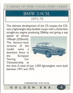 1999 Golden Era BMW #4 1971-75 BMW 3.0CSL Back