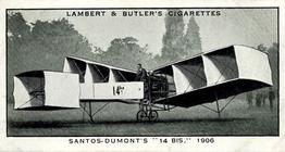 1932 Lambert & Butler A History of Aviation (Green Fronts) - Black fronts #10 Santos-Dumont’s “14 Bis,” 1906 Front
