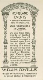 1932 Wills's Homeland Events (Set of 54) #4 Cup Final Scene in London Back