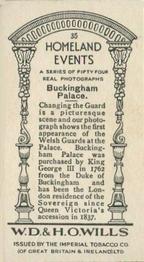 1932 Wills's Homeland Events (Set of 54) #35 Buckingham Palace Back