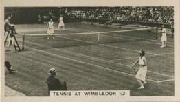 1932 Wills's Homeland Events (Set of 54) #48 Tennis at Wimbledon 3 Front