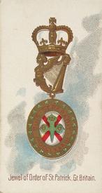 1890 Allen & Ginter The World's Decorations (N30) #43 Jewel of Order of St. Patrick Gt. Britain Front