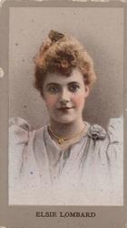 1890 Kinney Brothers Actresses (N213) #NNO Elsie Lombard Front