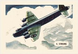 1945 Kellogg's All Wheat Aeroplanes (FC9-1) #4 Stirling Front