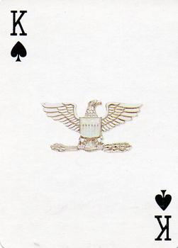 1986 The Military Playing Card Co. U.S. Rank Insignia Playing Cards #K♠ Colonel Front