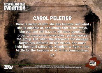 2017 Topps The Walking Dead: Evolution - Brown #27 Carol Peletier Back