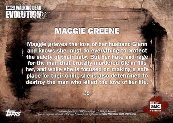 2017 Topps The Walking Dead: Evolution - Brown #39 Maggie Greene Back