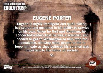 2017 Topps The Walking Dead: Evolution - Brown #51 Eugene Porter Back