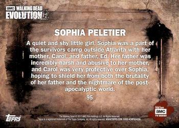 2017 Topps The Walking Dead: Evolution - Brown #95 Sophia Peletier Back