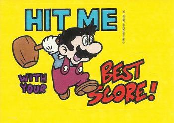 1989 O-Pee-Chee Nintendo #13 Hit Me with Your Best Score! Front