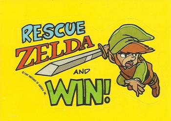 1989 O-Pee-Chee Nintendo #22 Rescue Zelda and Win! Front
