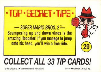 1989 O-Pee-Chee Nintendo #29 Williams Back