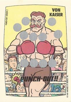 1989 O-Pee-Chee Nintendo - Punch-Out!! Scratch-Offs #2 Punch-Out Screen 2 (Von Kaiser) Front