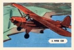 1946 Kellogg's All Wheat Miscellany (FC9-2) #Aeroplanes 2 Piper Cub Front